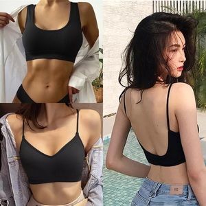 Bundle of 3 Black Minimalist Low Back Ribbed Bralettes